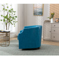 Coolmore Swivel Chair Living Room Chair Light Blue Primary Living Space Foam Pu Leather