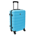 4 Piece Hard Shell Luggage Set,Carry On Suitcase With Spinner Wheels,Family Luggage Set,Aqua Blue 12 20 24 28In Aqua Blue Abs