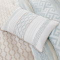 7 Piece Comforter Set Aqua King King Aqua Polyester