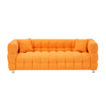 Orange Teddy Fleece Sofa 80 