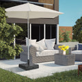 Outsunny 88 Lbs. Fillable Umbrella Base With Steel Umbrella Holder For 1.25