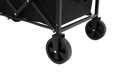 Lightweight Portable Heavy Duty Folding Beach Wagons With Wheels Outdoor Utility Carts For Grocery, Camping, Shopping, Sports, Garden With Large Capacity Black Black Steel