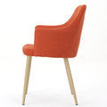 Dining Chair Orange Fabric