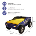 Unlimited Speed Jeep Bed Twin Blue Mdf