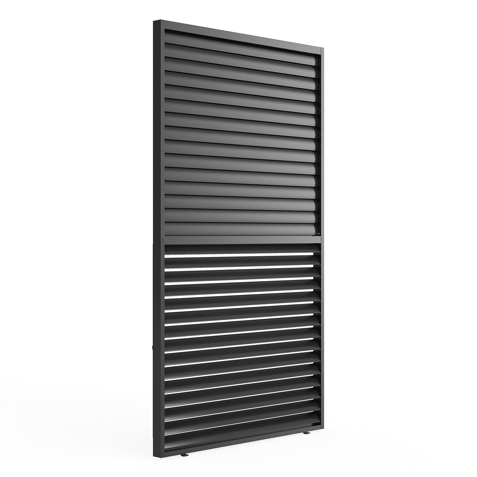 9720 Louver Grille 1 3 10Ft Aluminum Frame & Louvers Black Aluminium