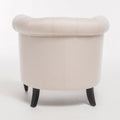 Akira Club Chair Beige Fabric