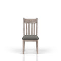 Rustic Gray Side Dining Chair Set Of 2 Gray Solid Wood Mdf