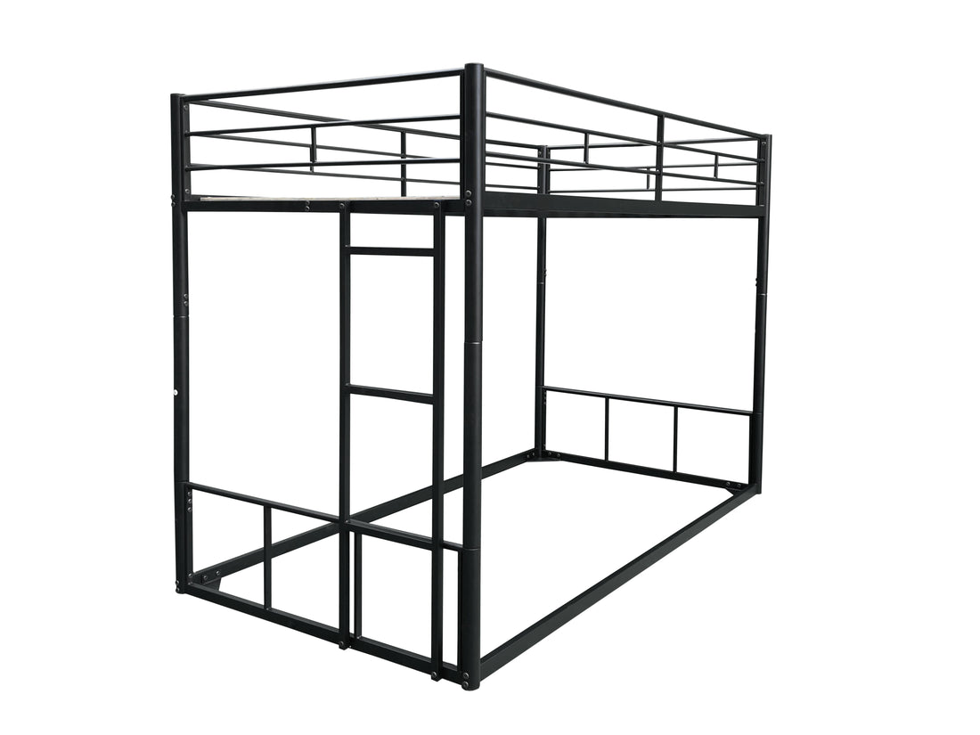 Twin Over Twin Bunk Twin Black Bunk Steel