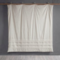 3 Piece Cotton Seersucker Duvet Cover Set King Ivory Cotton