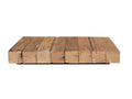 Ultramodern Low Laying Solid Wood Coffee Table Brown Light Brown Primary Living Space Contemporary Rectangular Solid Wood