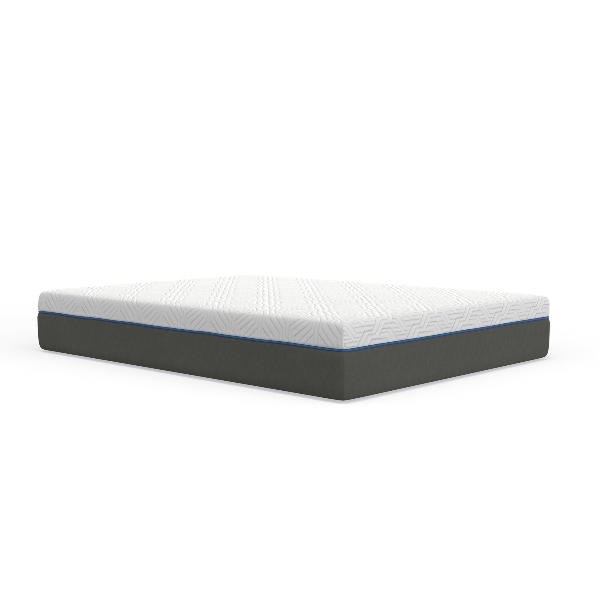 12" Lavender Firm Gel Memory Foam Mattress With Edge Support And Air Grid King White Foam King