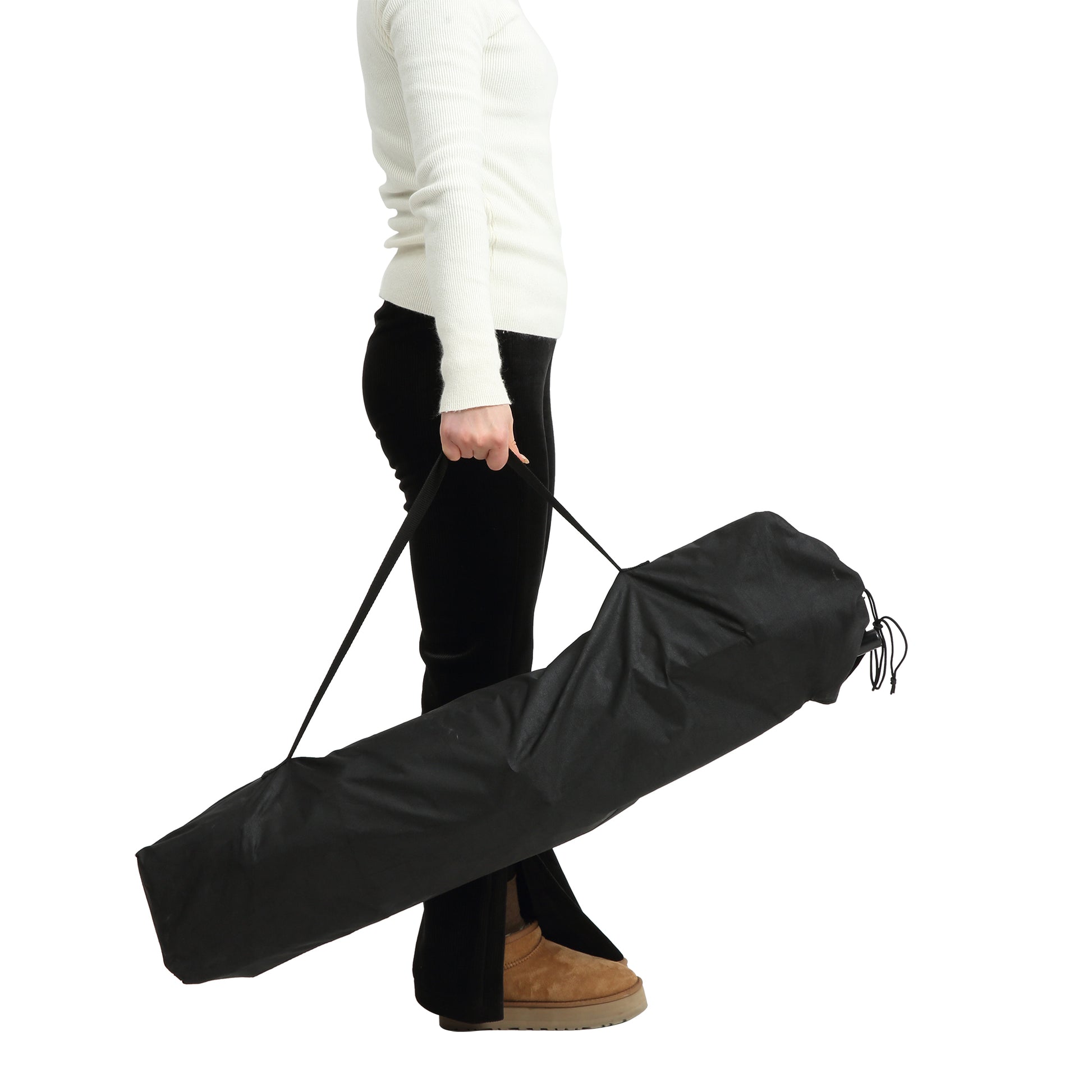 Hammock Camping Chair, Folding Portable Rocking Chair, Aluminum Alloy Adjustable Back Swinging Chair With Pillow Cup Holder, Recliner With Carry Bag For Outdoor Travel Lawn Backyard, Black Black