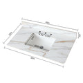 43 Inch Marble Vanity Top, Bathroom Vanity Top With Undermount Rectangular Middle Sink And 4