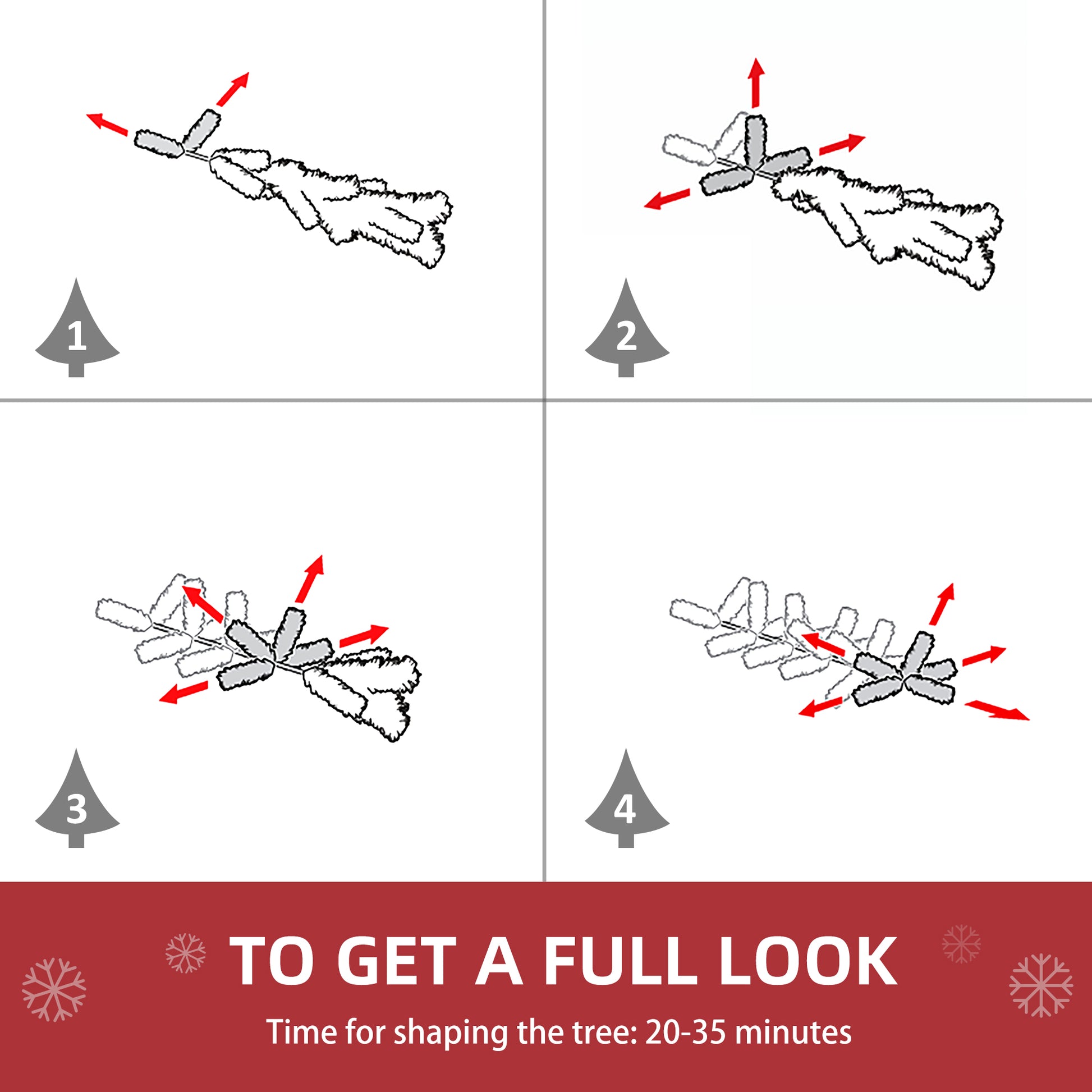 Homcom 6Ft Unlit Spruce Artificial Christmas Tree With Realistic Branches And 800 Tips, Pink Pink Plastic