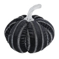 Set Of 6, Halloween Fabric Black White Pumpkin Decor Set, For Holiday Halloween Decoration Black,White Polyester