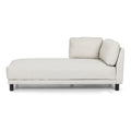 Chaise Lounge Beige Fabric