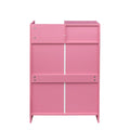 Locking Beauty Salon Storage Cabinet Hair Dryer Holder Stylist Equipment Drawer Pink Mdf