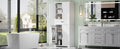 Bathroom Storage Cabinet With Multi Functional Storage Space, Drawer With Slide Rails, Adjustable Shelf, White White Mdf