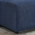 Modular Corduroy Upholstered 3 Seater Sofa Bed With Storage For Home Apartment Office Living Room, Free Combination, L Shapedblue Blue Wood Primary Living Space Medium Soft Pillow Back Eucalyptus Square Arms Foam Corduroy 3 Seat