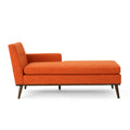 Chaise Lounge Orange Fabric