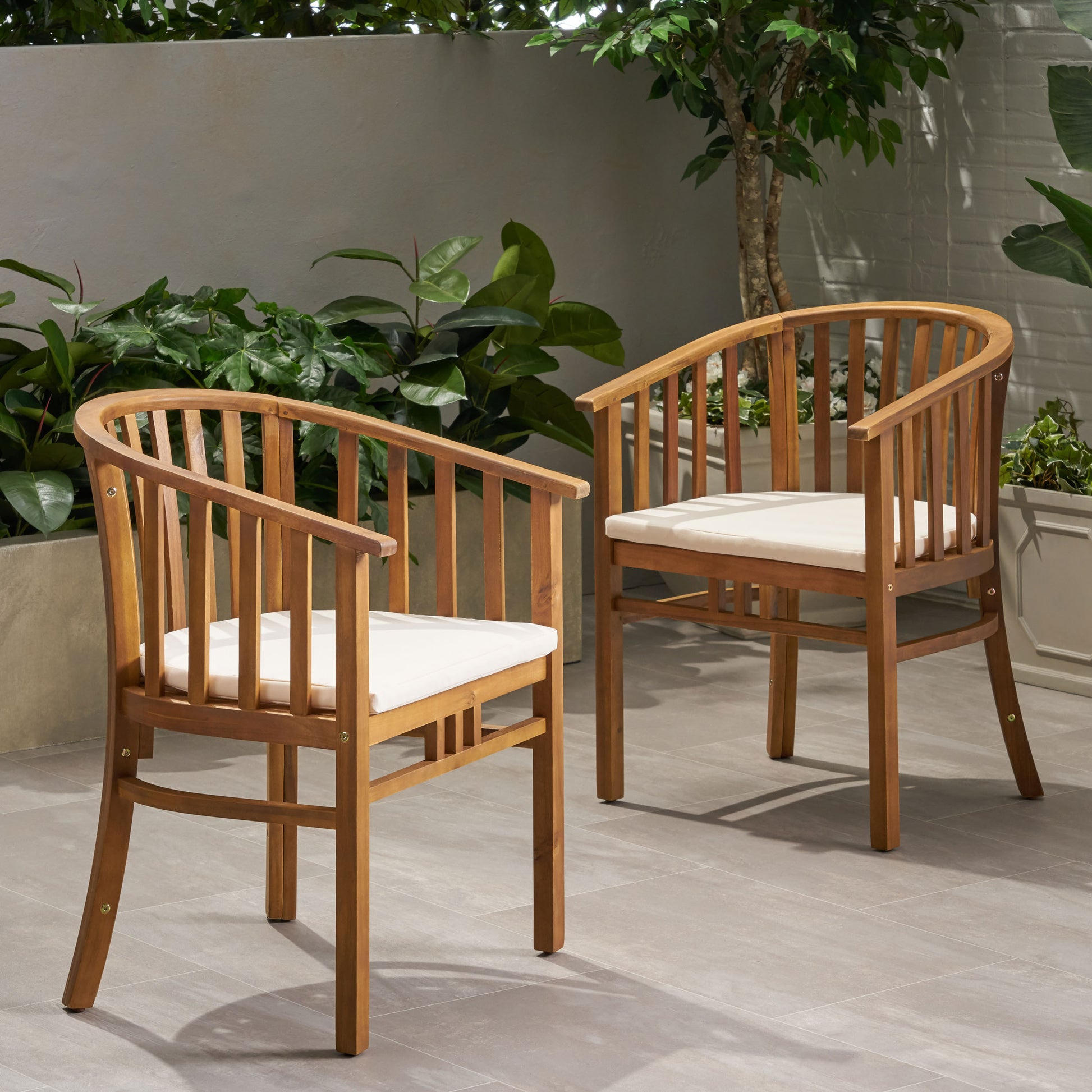 Alondra Dining Chair, Teak Teak Acacia Wood