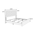 Queen Bed In Dark Gray Oak Rustic Accents Box Spring Required Queen Dark Gray Panel Fabric