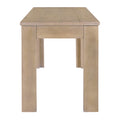3 Piece Retro Dining Set, Rectangular Trestle Table And 2 Wooden Benches For 4 People For Dining Room And Kitchen Natural Wood Natural Wood Solid Wood Mdf