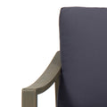 Samwell Club Chair Dark Grey Acacia Wood