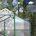 Newly Marketed Gain Height Windproofaluminum Greenhouse 6X8 Ft Polycarbonate Greenhouse Raised Base And Anchor Aluminum Heavy Duty Walk In Greenhouses For Outdoor Backyard In All Season Green Aluminium Alloy