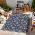 Sunshine Gc Har2004 Blue 5 Ft. 3 In. X 7 Ft. 3 In. Indoor Outdoor Area Rug Blue Polyester Polypropylene