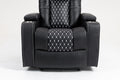 Lounge Chair Lift Chair Relax Sofa Chair Sitting Room Furniture Sitting Room Power Supply Elderly Electric Lounge Chair Black Pu