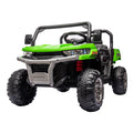 24V Ride On Truck 2 Seater Ride On Utv With 2X200W Motor Ride On Dump Truck With Dump Bed Shovel Ride On Car With Remote Control Electric Vehicle With Non Slip Tyre For Boys Girls Green Plastic