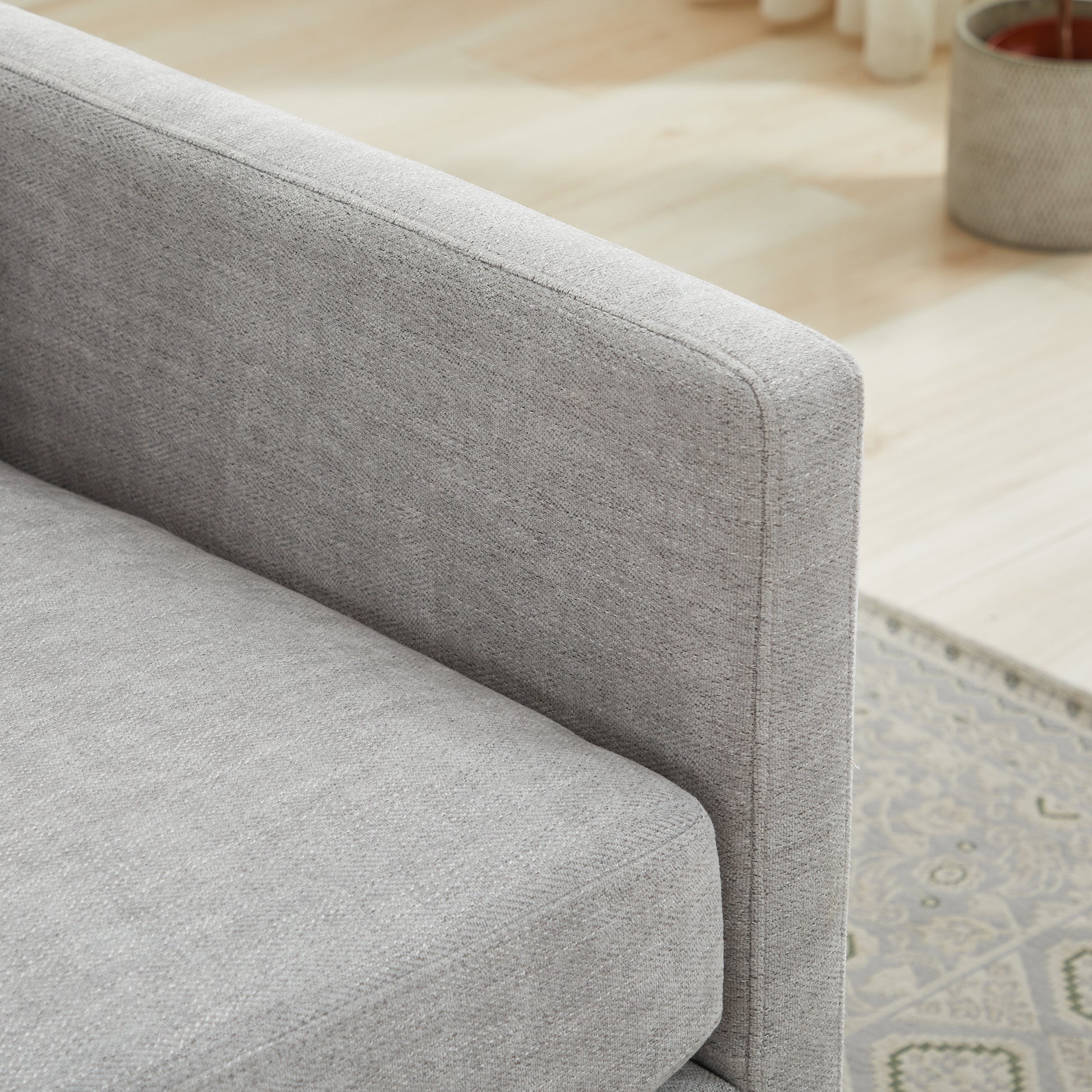 30.7"W Square Upholstered Swivel Accent Chair And Comfy Accent Single Sofa Chair, 360 Degree Club Chair, Lounge Armchair For Living Room Bedroom Apartment Nursery. Light Gray Light Gray Chenille