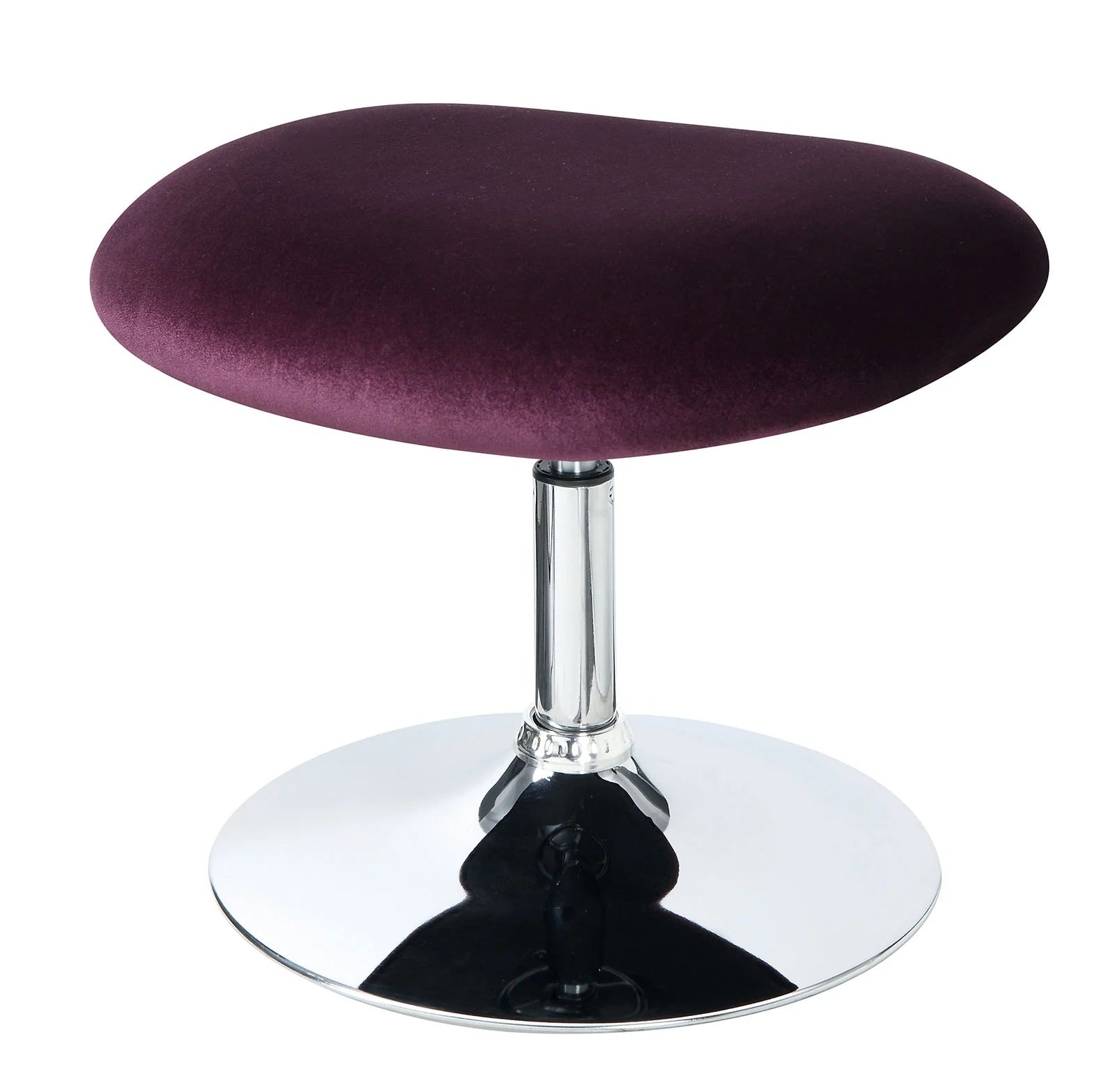 Purple Flannelette Fabric Accent Chair W Ottoman Contemporary Modern Living Room Furniture Chic High Back Chair Purple Primary Living Space Contemporary,Modern Fabric Metal