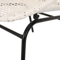 Java Outdoor Wicker Chair Set Of 2 White Iron