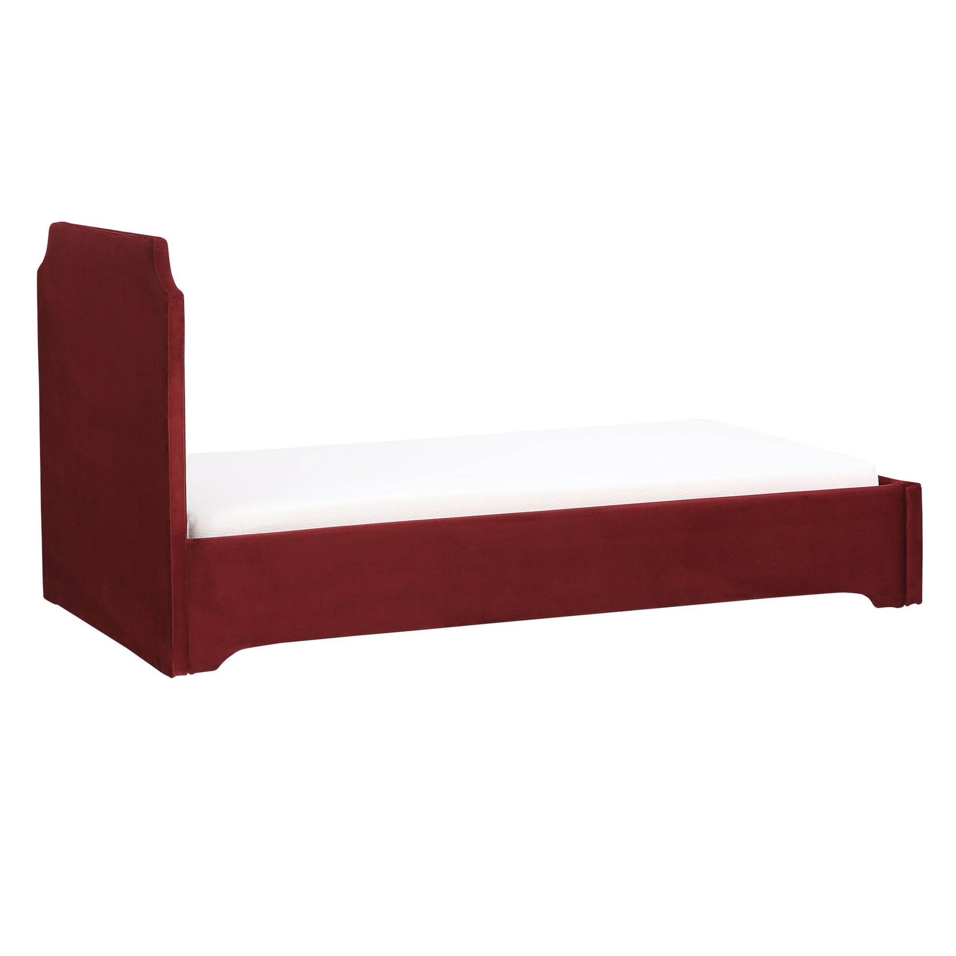 Lark Toddler Bed In Cabernet Red Fabric