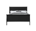 Black Queen Bed Box Spring Required Queen Black Wood Bedroom Pine Sleigh Wood