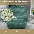 Coolmore Bean Bag Chair, Floor Sofa With Handle,Accent Sofa Chair With Ottoman For Gaming Reading Relaxing Mint Green Mint Green Plush