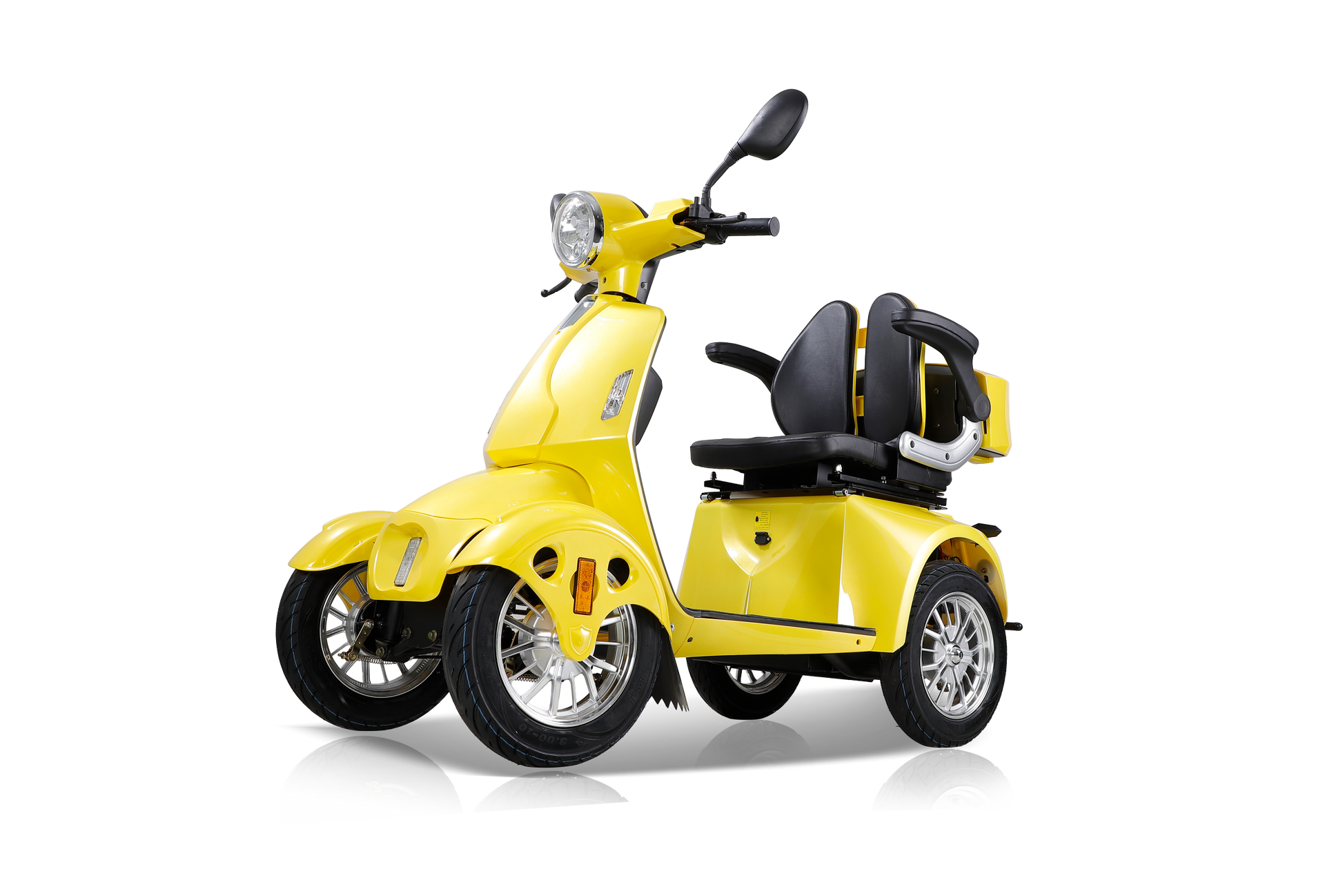 Fastest Mobility Scooter With Four Wheels For Adults & Seniors Yellow Abs Pc