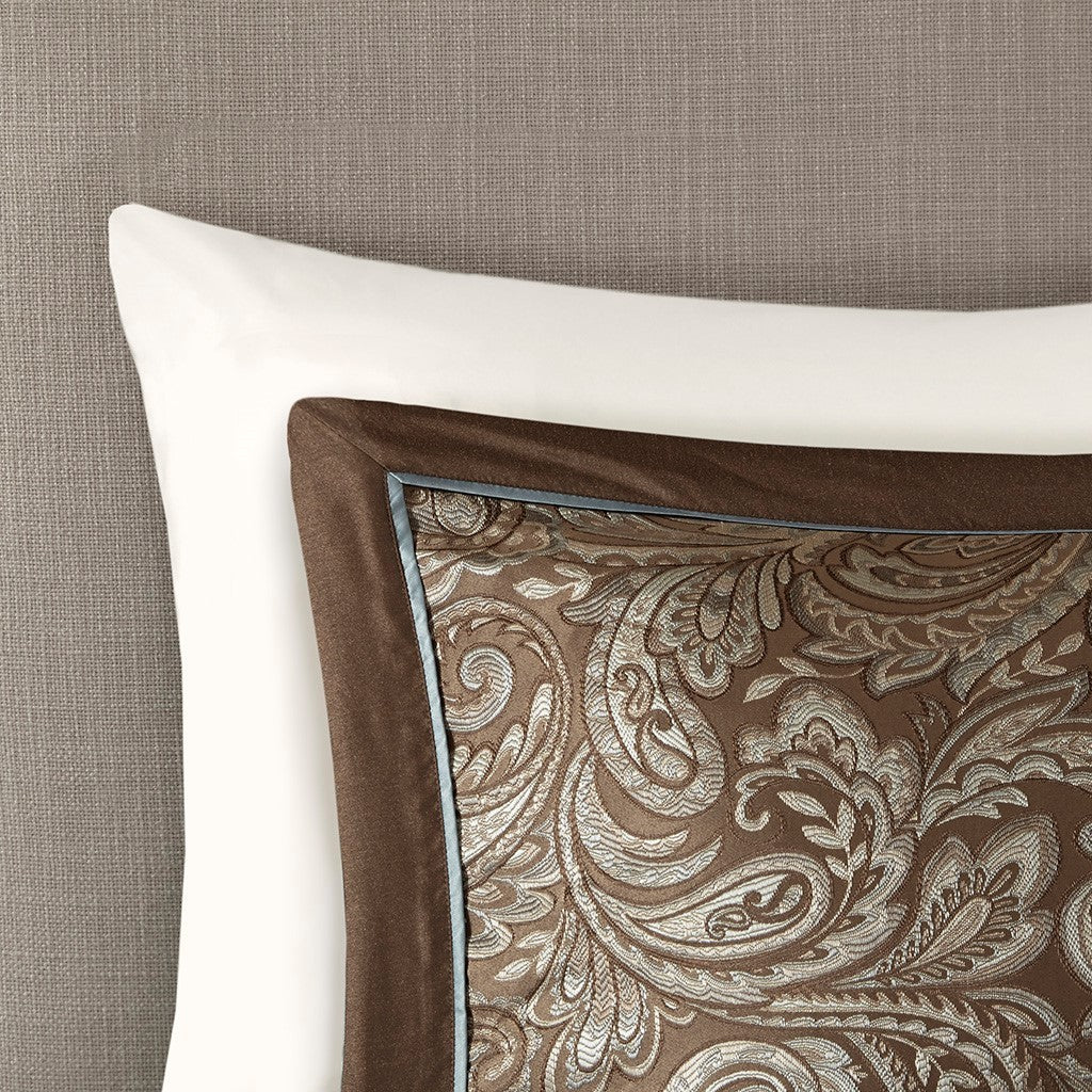 6 Piece Duvet Cover Set King Multicolor Polyester