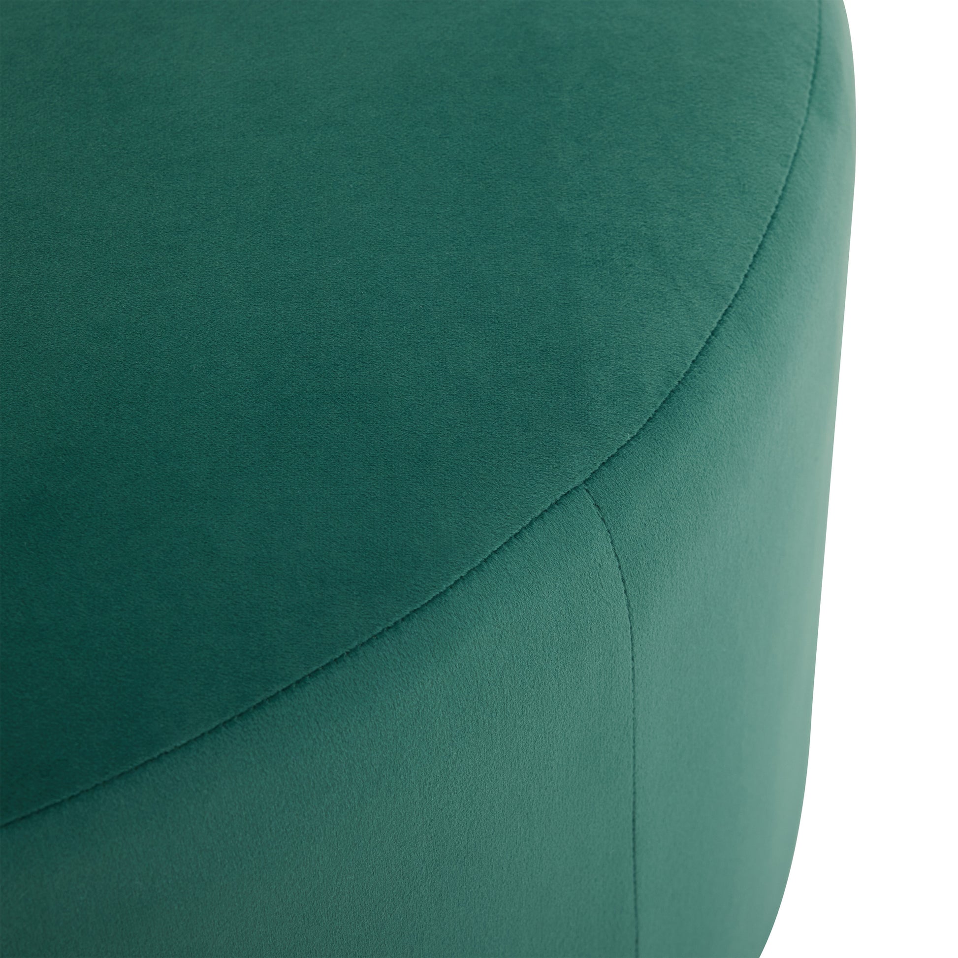 Ottoman Green Foam Velvet