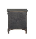 Dark Grey 2 Drawer Nightstand Grey 2 Drawers Bedroom Rectangle Drawers Particle Board Mdf