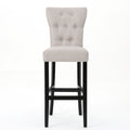 Barstool Wheat Wood Fabric