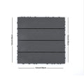 Plastic Interlocking Deck Tiles, 44 Pack Terrace Deck Tiles, 12 