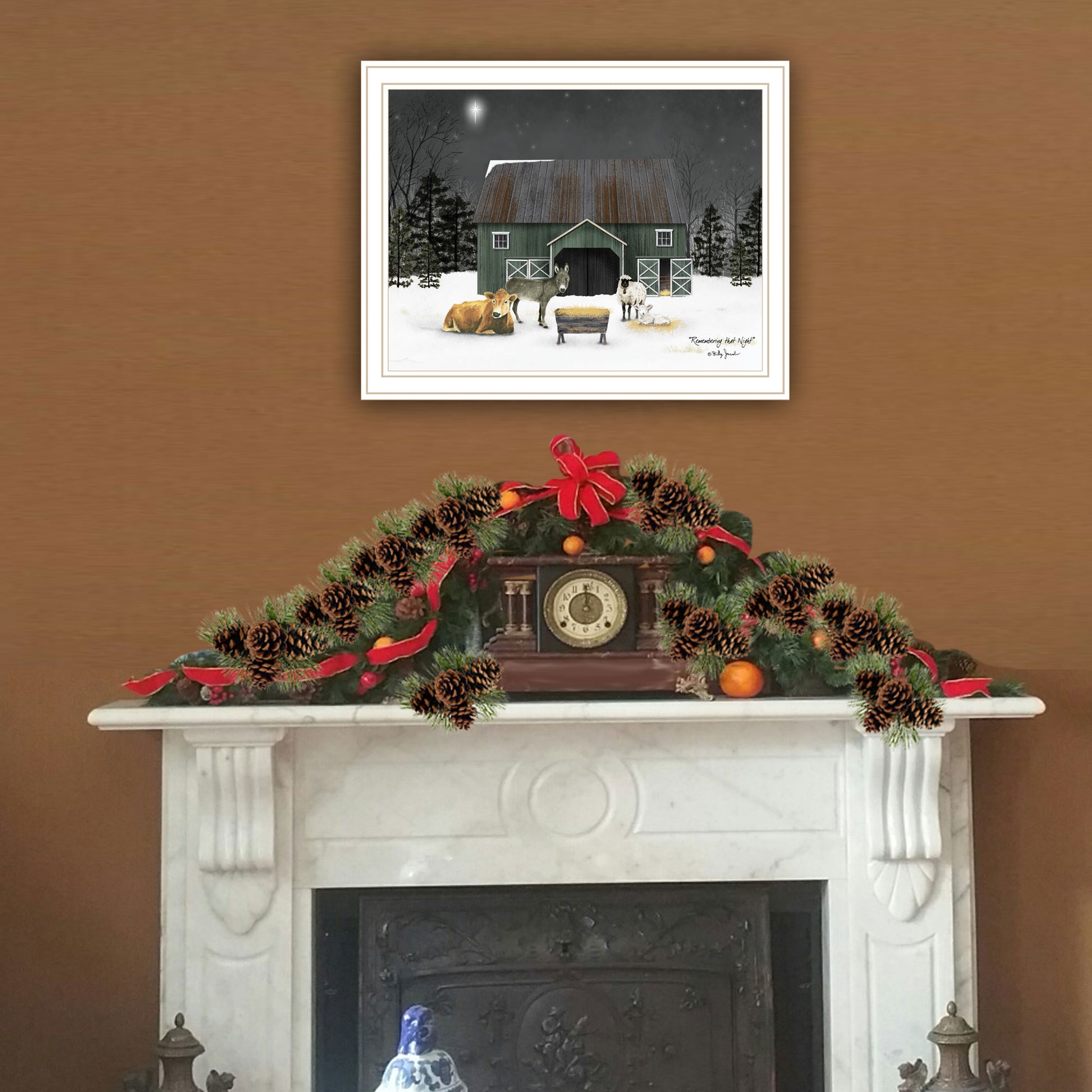 Remembering The Night White Framed Wall Art For Living Room, Bedroom Wall Art Print For Home Decor By Billy Jacobs Multi Wood Paper