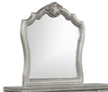 Destiny Traditional Style Mirror Made With Wood Frame In Silver Silver Traditional Solid Wood Mdf Wood