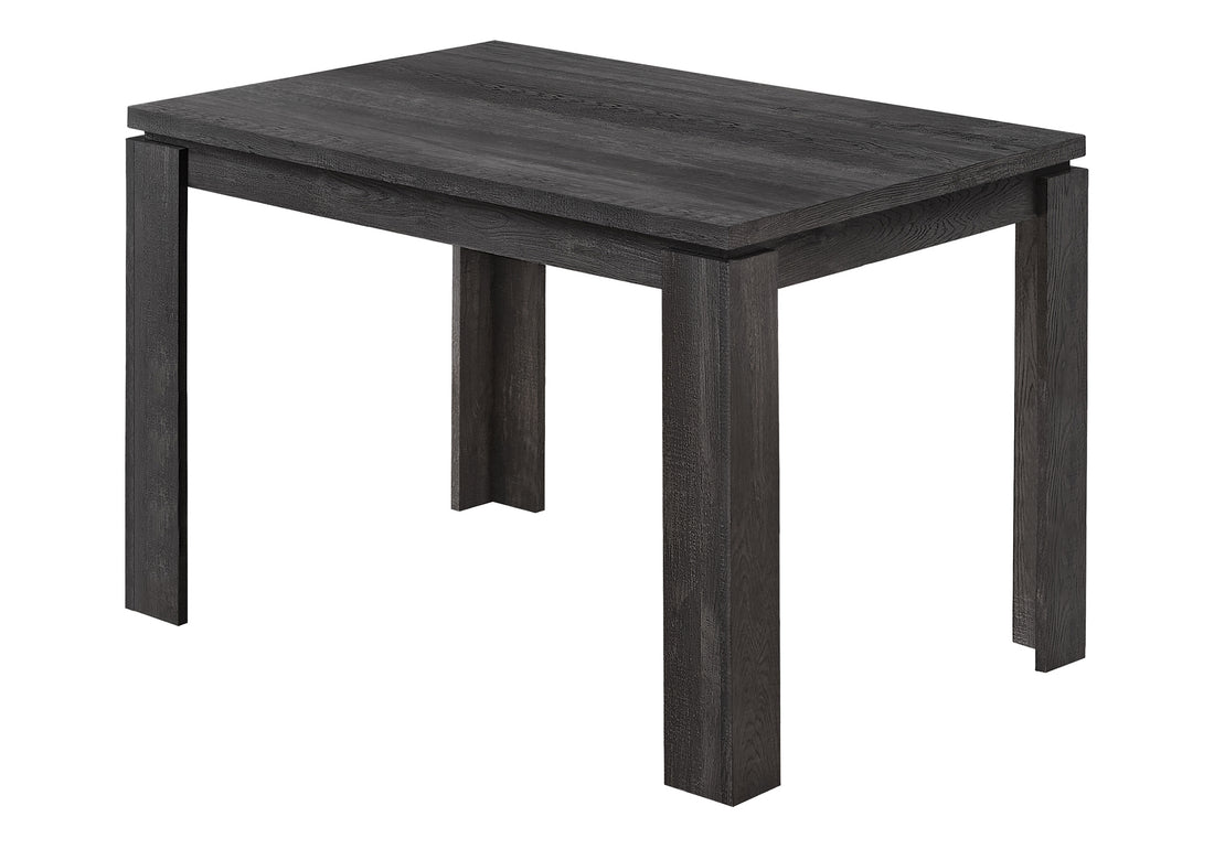 Dining Table, 48" Rectangular, Small, Kitchen, Dining Room, Black Laminate, Contemporary, Modern Black Particle Board