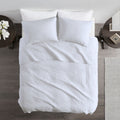 3 Piece Quilt Set White King Cal King King White Cotton