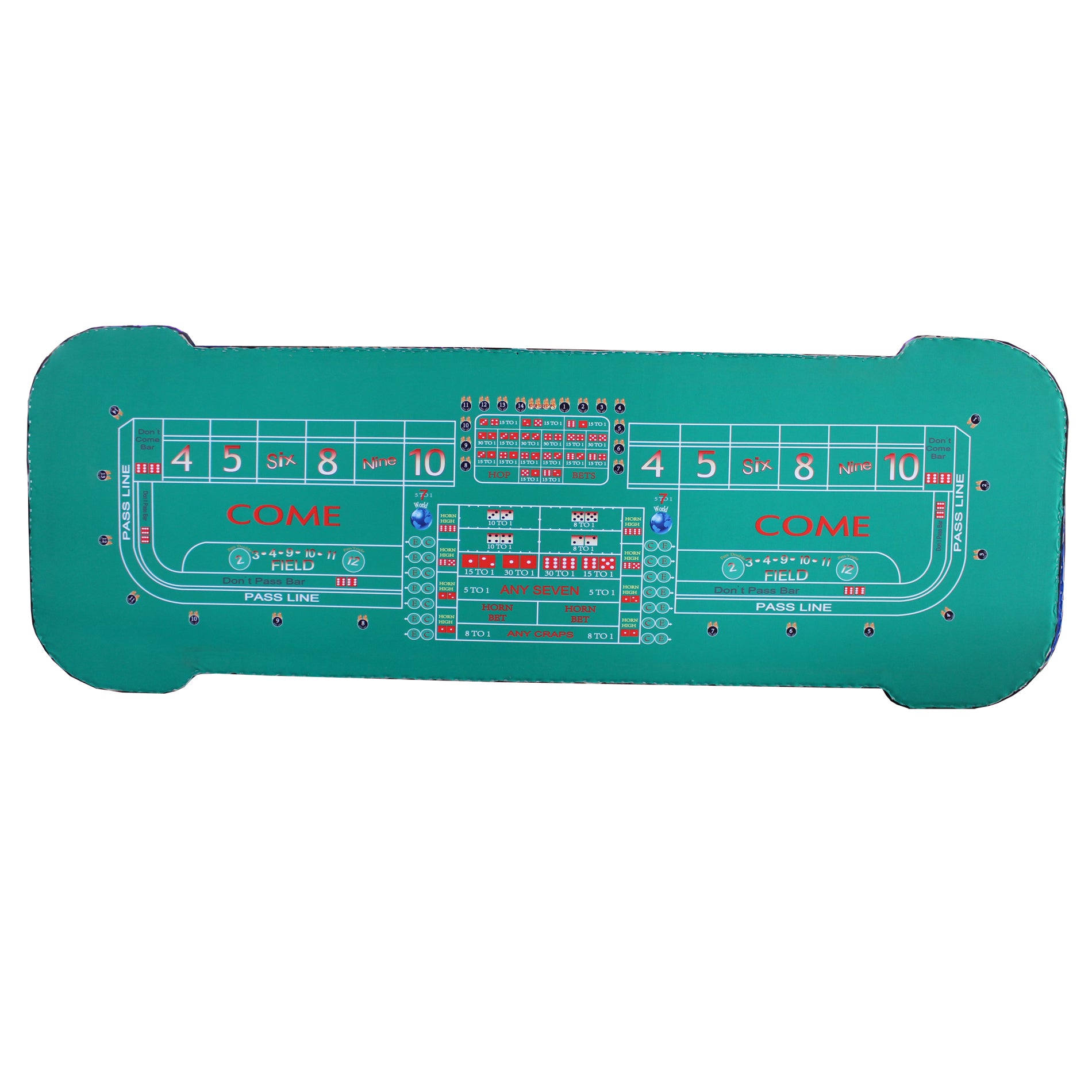 12 Feet Craps Table Model 13829 Green Green Primary Living Space Modern Wood