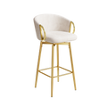 30 Inch Dining Chairs Set Of 2 Modern Style 360 Swivel Bar Chairs With Simple Design, Comfortable High Stools, And Flexible Dining Chairs Suitable For Bars, Restaurants,Velvet Bar Chair Beige Beige